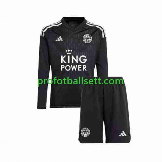 Fotballdrakt Leicester City Keeper Barn Tredjekit 2023-2024 Langermet
