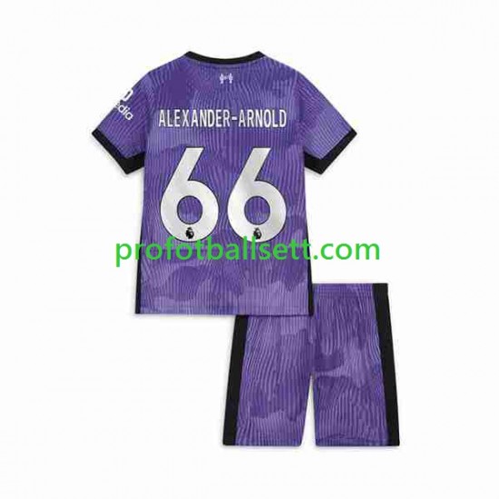 Fotballdrakt Liverpool Alexander-Arnold 66 Barn Tredjekit 2023-2024 Kortermet