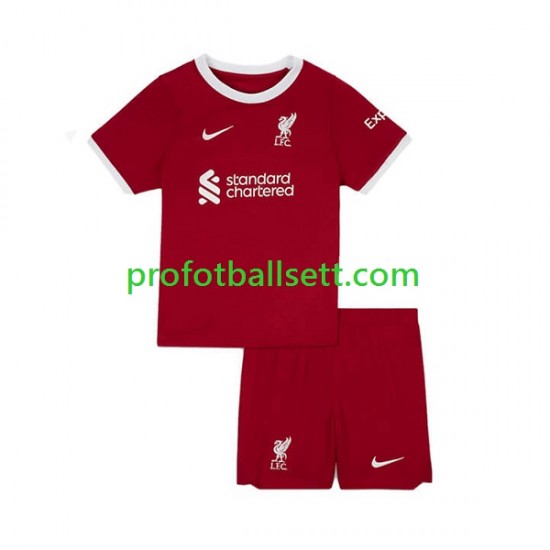 Fotballdrakt Liverpool Barn Hjemmekit 2023-2024 Kortermet