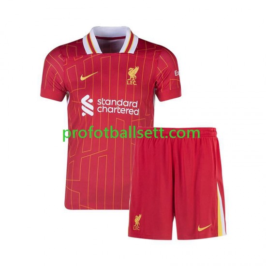 Fotballdrakt Liverpool Barn Hjemmekit 2024-2025 Rød Kortermet