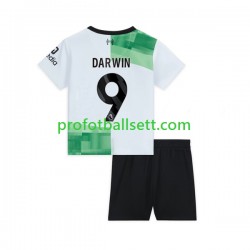 Fotballdrakt Liverpool Darwin Nunez 9 Barn Bortekit 2023-2024 Kortermet