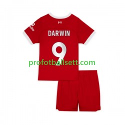 Fotballdrakt Liverpool Darwin Nunez 9 Barn Hjemmekit 2023-2024 Kortermet