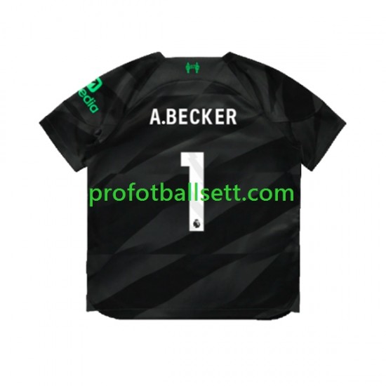 Fotballdrakt Liverpool Keeper A.Becker 1 Herre Bortekit 2023-2024 Kortermet