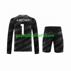 Fotballdrakt Liverpool Keeper A.Becker 1 Barn Bortekit 2023-2024 Langermet