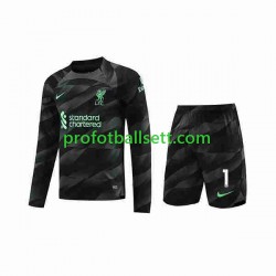 Fotballdrakt Liverpool Keeper A.Becker 1 Barn Bortekit 2023-2024 Langermet