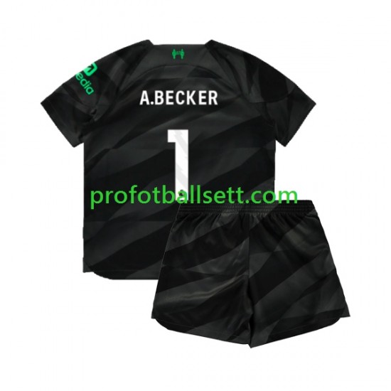 Fotballdrakt Liverpool Keeper A.Becker 1 Barn Bortekit 2023-2024 Kortermet