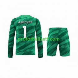 Fotballdrakt Liverpool Keeper A.Becker 1 Barn Hjemmekit 2023-2024 Langermet