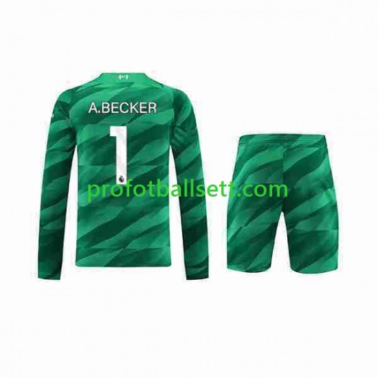Fotballdrakt Liverpool Keeper A.Becker 1 Barn Hjemmekit 2023-2024 Langermet