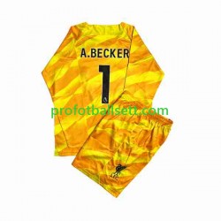 Fotballdrakt Liverpool Keeper A.Becker 1 Barn Tredjekit 2023-2024 Langermet