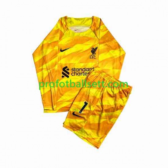 Fotballdrakt Liverpool Keeper A.Becker 1 Barn Tredjekit 2023-2024 Langermet