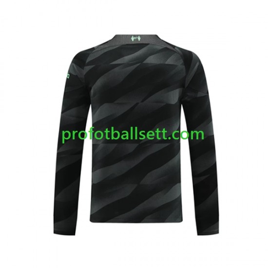 Fotballdrakt Liverpool Keeper Herre Bortekit 2023-2024 Langermet