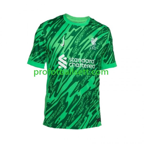 Fotballdrakt Liverpool Keeper Herre Bortekit 2024-2025 Kortermet