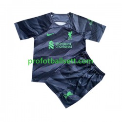 Fotballdrakt Liverpool Keeper Barn Bortekit 2023-2024 Kortermet