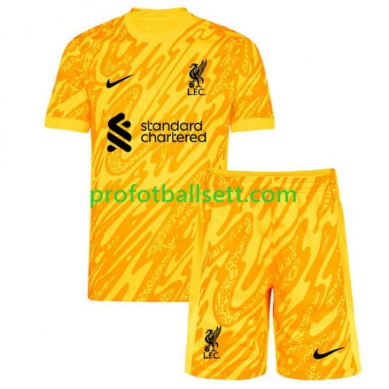 Fotballdrakt Liverpool Keeper Barn Fjerdekit 2024-2025 Kortermet