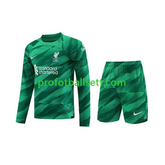 Fotballdrakt Liverpool Keeper Barn Hjemmekit 2023-2024 Langermet