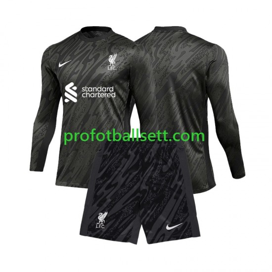 Fotballdrakt Liverpool Keeper Barn Hjemmekit 2024-2025 Langermet