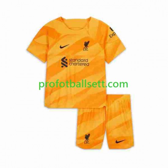 Fotballdrakt Liverpool Keeper Barn Tredjekit 2023-2024 Kortermet