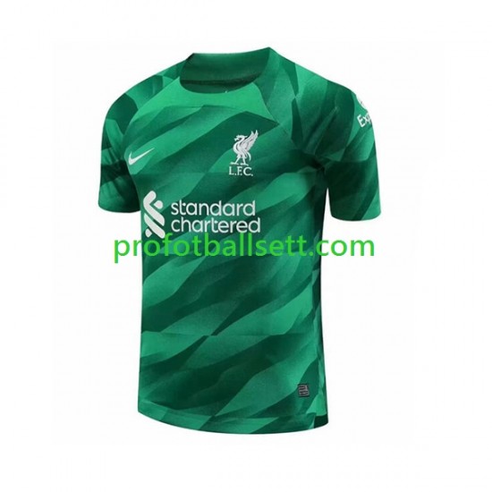 Fotballdrakt Liverpool Keeper Herre Hjemmekit 2023-2024 Kortermet