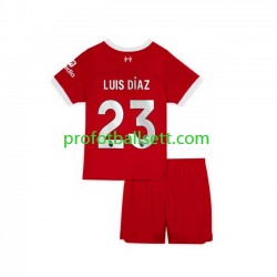Fotballdrakt Liverpool Luis Diaz 23 Barn Hjemmekit 2023-2024 Kortermet