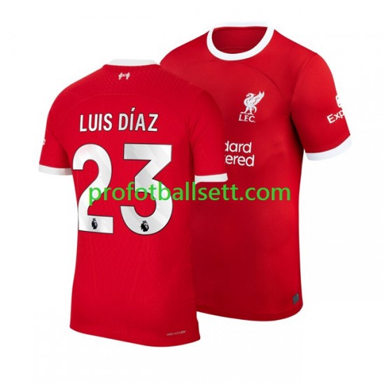 Fotballdrakt Liverpool Luis Diaz 23 Herre Hjemmekit 2023-2024 Kortermet