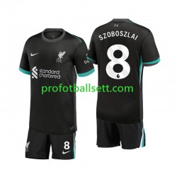 Fotballdrakt Liverpool Szoboszlai 8 Barn Bortekit 2024-2025 Kortermet