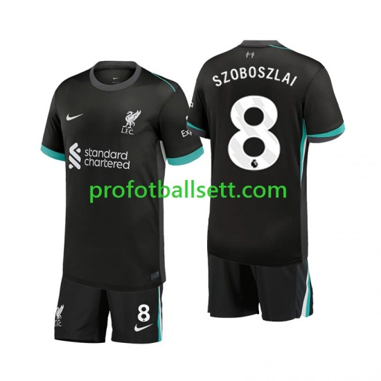 Fotballdrakt Liverpool Szoboszlai 8 Barn Bortekit 2024-2025 Kortermet
