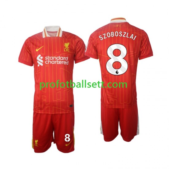 Fotballdrakt Liverpool Szoboszlai 8 Barn Hjemmekit 2024-2025 Kortermet
