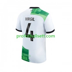 Fotballdrakt Liverpool Virgil van Dijk 4 Herre Bortekit 2023-2024 Kortermet