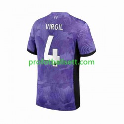 Fotballdrakt Liverpool Virgil van Dijk 4 Herre Tredjekit 2023-2024 Kortermet