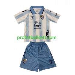 Fotballdrakt Málaga CF Barn Hjemmekit 2023-2024 Kortermet