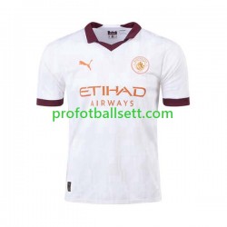 Fotballdrakt Manchester City Herre Bortekit 2023-2024 Kortermet