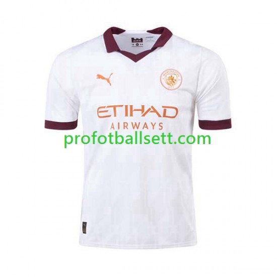 Fotballdrakt Manchester City Herre Bortekit 2023-2024 Kortermet