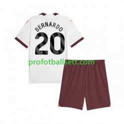 Fotballdrakt Manchester City Bernardo Silva 20 Barn Bortekit 2023-2024 Kortermet