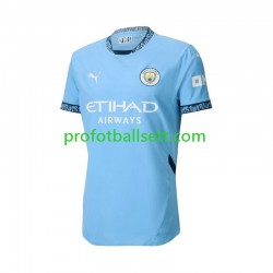 Fotballdrakt Manchester City Herre Hjemmekit 2024-2025 Blå Kortermet