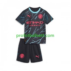 Fotballdrakt Manchester City Barn Tredjekit 2023-2024 Kortermet