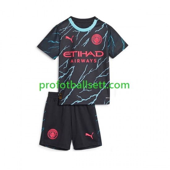 Fotballdrakt Manchester City Barn Tredjekit 2023-2024 Kortermet