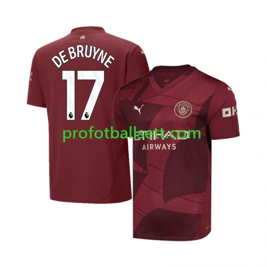 Fotballdrakt Manchester City DE BRUYNE 17 Herre Tredjekit 2024-2025 Kortermet