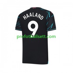 Fotballdrakt Manchester City Erling Haaland 9 Herre Tredjekit 2023-2024 Kortermet