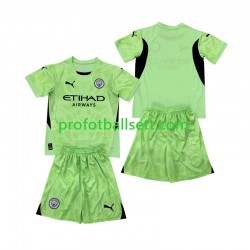 Fotballdrakt Manchester City Keeper 2 Barn Fjerdekit 2024-2025 Kortermet