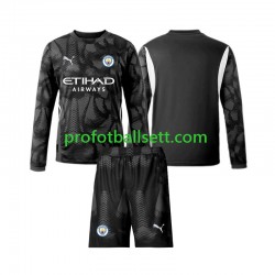 Fotballdrakt Manchester City Keeper Barn Fjerdekit 2024-2025 Langermet