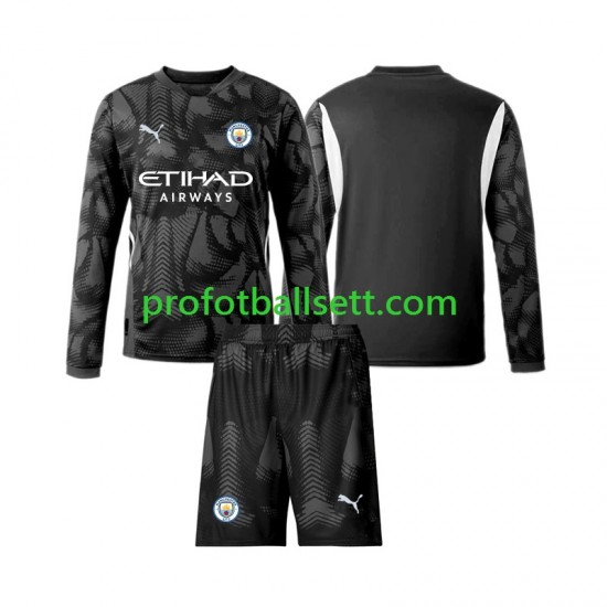Fotballdrakt Manchester City Keeper Barn Fjerdekit 2024-2025 Langermet