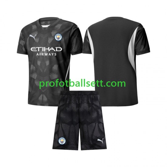 Fotballdrakt Manchester City Keeper Barn Fjerdekit 2024-2025 Kortermet