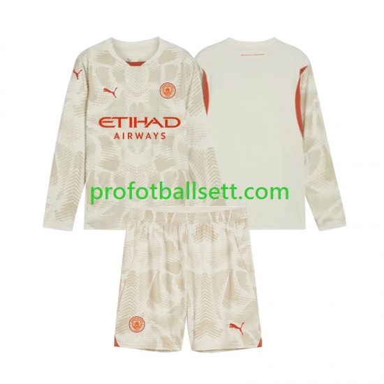 Fotballdrakt Manchester City Keeper Barn Tredjekit 2024-2025 Langermet