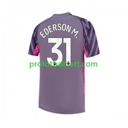 Fotballdrakt Manchester City Keeper Ederson Moraes 31 Herre Bortekit 2023-2024 Kortermet