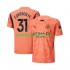 Fotballdrakt Manchester City Keeper Ederson Moraes 31 Herre Bortekit 2024-2025 Kortermet
