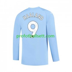 Fotballdrakt Manchester City Haaland 9 Herre Hjemmekit 2023-2024 Langermet