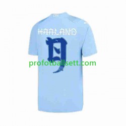 Fotballdrakt Japan Manchester City Haaland 9 ese Tour Printing Herre Hjemmekit 2023-2024 Kortermet