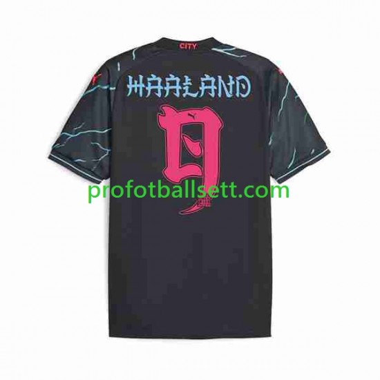 Fotballdrakt Japan Manchester City Haaland 9 ese Tour Printing Herre Tredjekit 2023-2024 Kortermet