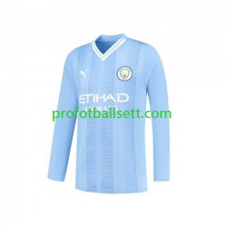 Fotballdrakt Manchester City Herre Hjemmekit 2023-2024 Langermet