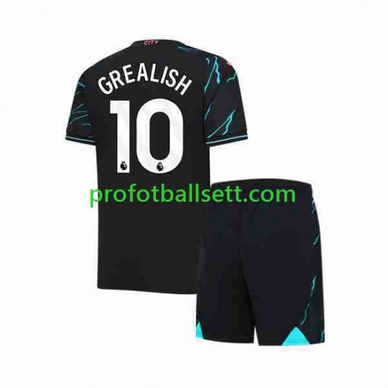 Fotballdrakt Manchester City Jack Grealish 10 Barn Tredjekit 2023-2024 Kortermet